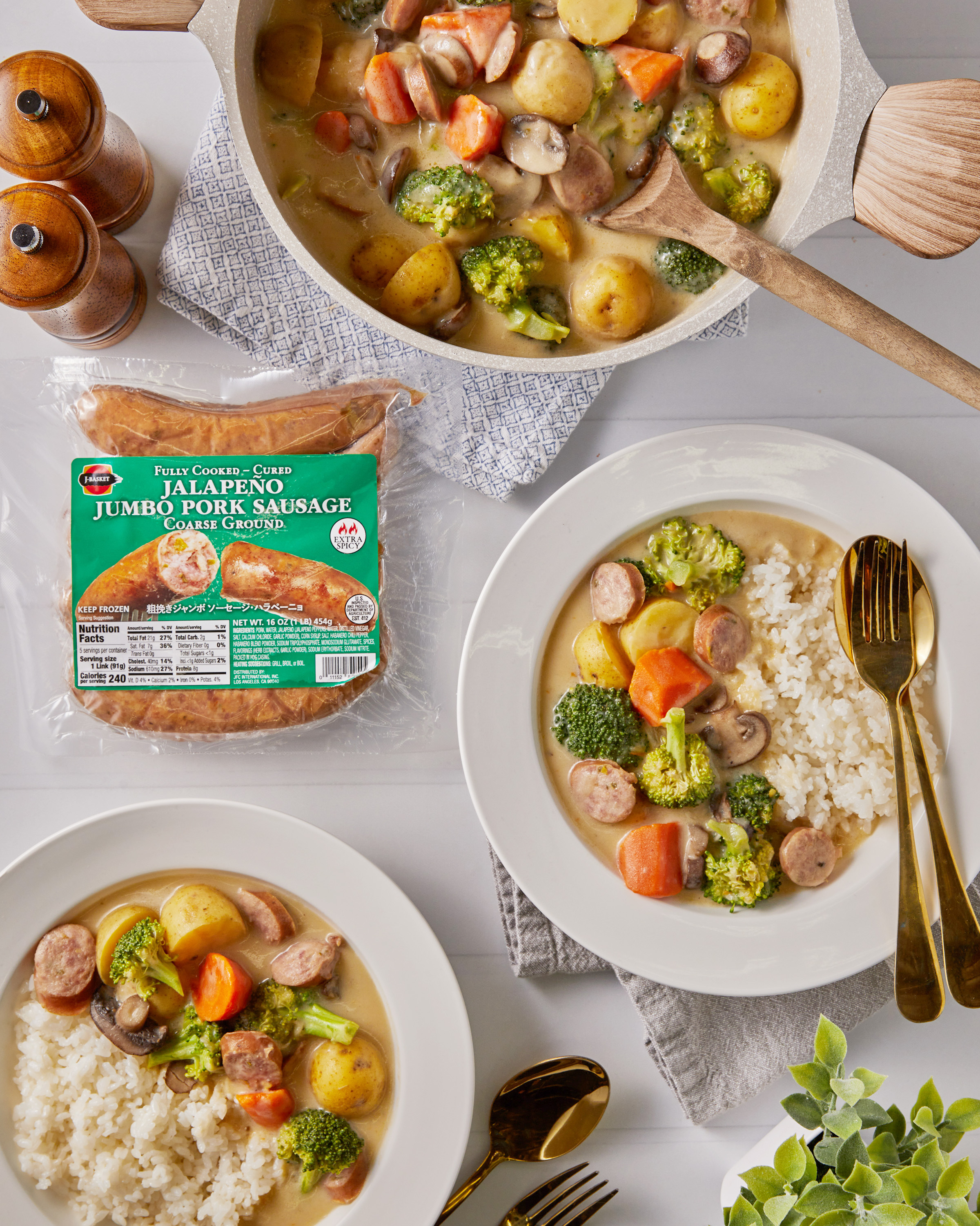 Japanese Cream Stew with Sausage - JFC International